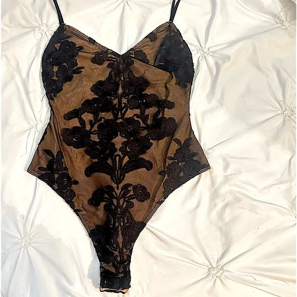 For Love and Lemons Temecula bodysuit. Thong. XS. Floral - Picture 2 of 8